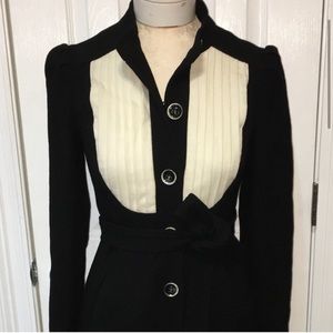 Sea New York Black and Ivory Belted Waist Coat